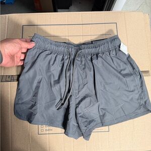 H&M Men's Charcoal Gray Athletic Swim Shorts